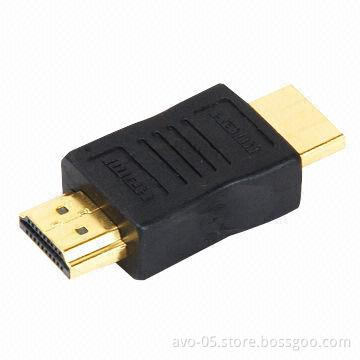 HDMI® Male-to-male Adapter, Supports Plug-and-Play Function, with Gold- or Nickel-plated